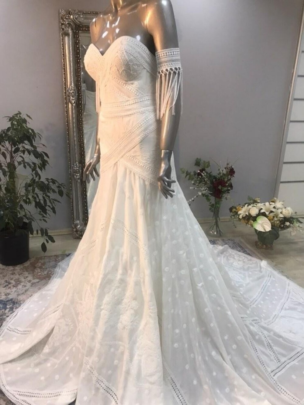 Ru De Sein Inspired Custom Wedding Dress - Never Worn - Picture 6 of 15